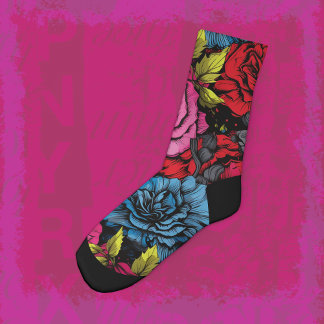Calcetines Bold Punk Blooms Floral