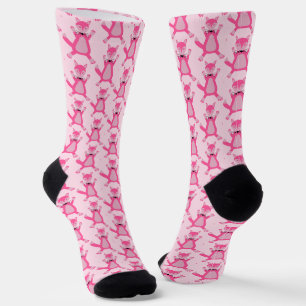 Calcetines Bonito Bebé Rosa Fox Pattered