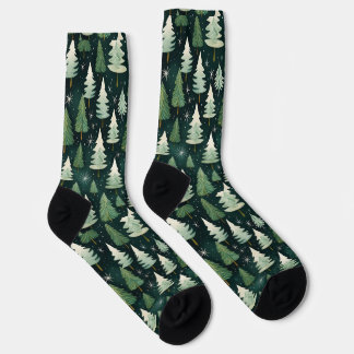 Calcetines Bosque de Árboles de Navidad