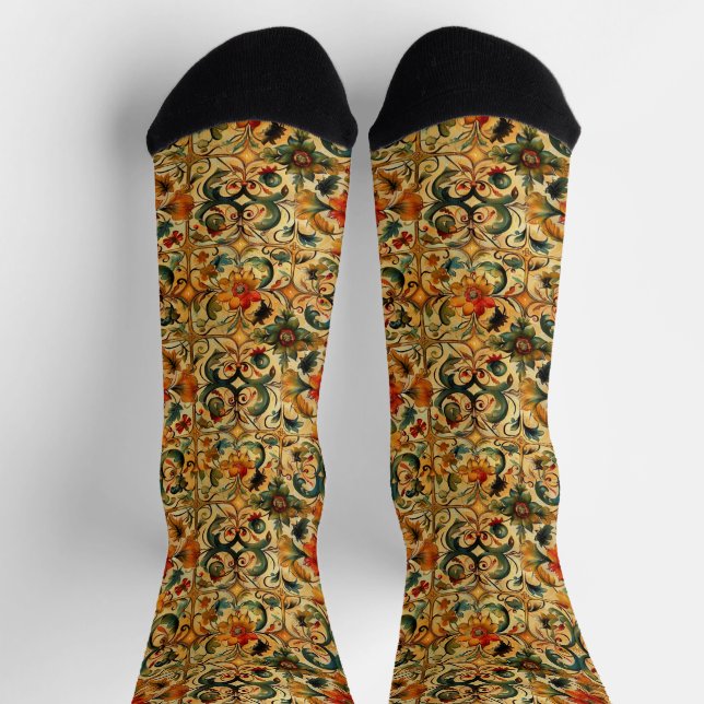 Calcetines Botánica de la Edad de Oro (Arriba)