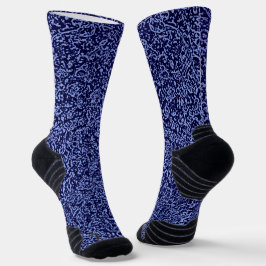 Calcetines Botanical Pattern in Blue 1