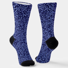 Calcetines Botanical Pattern in Blue 1