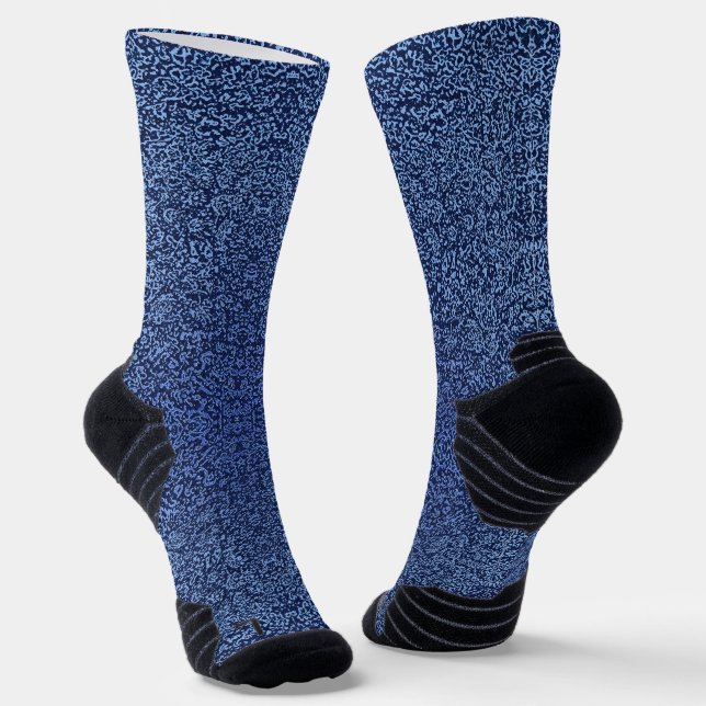 Calcetines Botanical Pattern in Blue 2 (Angular)