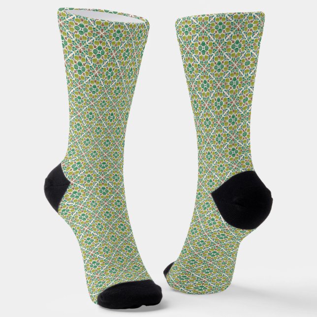Calcetines Botanical Pop - Olive (Angular)