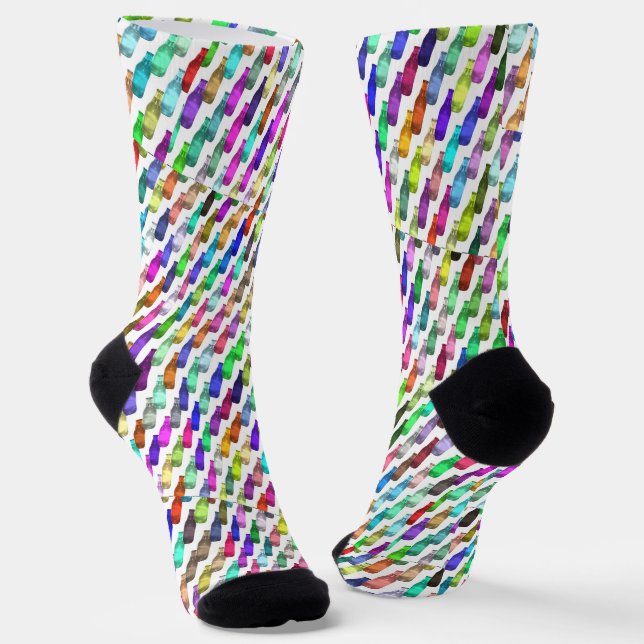 Calcetines Botellas de soda multicolor (Angular)