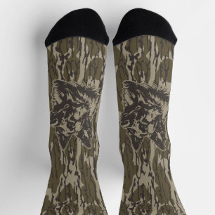 Calcetines Bottomland Camo German Shepherd Silhouette