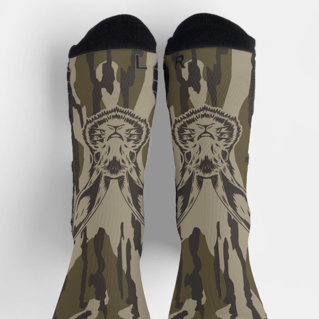 Calcetines Bottomland Camo Hundiendo Camo Rabbit (Arriba)