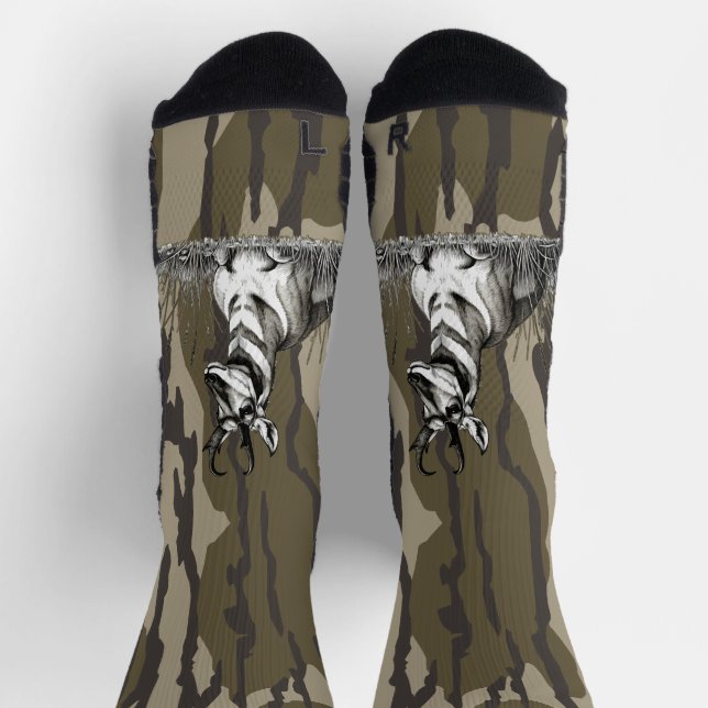 Calcetines Bottomland Camo Pronghorn Antelope Hundiendo Camo (Arriba)