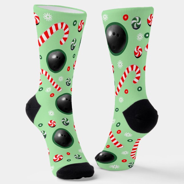 Calcetines Bowling Christmas Holiday Gifts Socks (Angular)