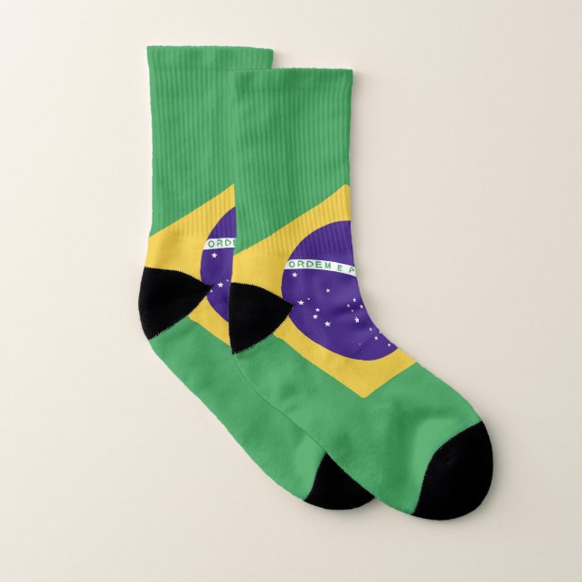 Calcetines Brazil Flag Emblem (Par)