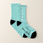 Calcetines BRIDE Bridal Shower Boda Bridal Party Groom<br><div class="desc">¡Dilo con amor! El regalo perfecto para dar en la cena de ensayo, le encantará recibir esos calcetines de ti. Personalízalos como elijas, estos calcetines están disponibles en una variedad de tamaños y colores, perfectos para que coincidan con tus colores bodas. Busque otras ideas divertidas que formen parte de la...</div>