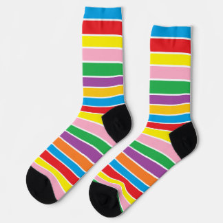 Calcetines Bright Colorful Rainbow Striped