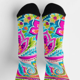 Calcetines Bright Preppy Paisley