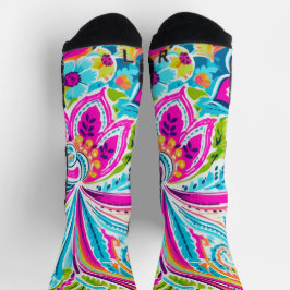 Calcetines Bright Preppy Paisley