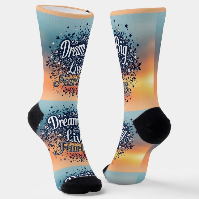 Calcetines Bright Socks Dream Big & Live Fearless 0044007 (Angular)