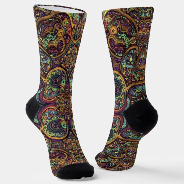 Calcetines Bright Socks Elaborate Seamless Patterns 0039324 (Angular)