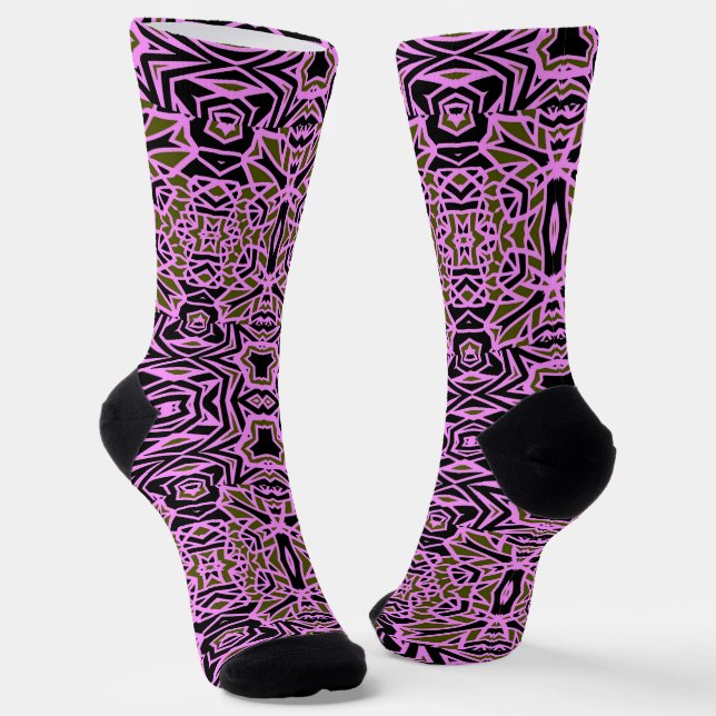 Calcetines Bright Socks Fractal Seamless Patterns 0041977 (Angular)