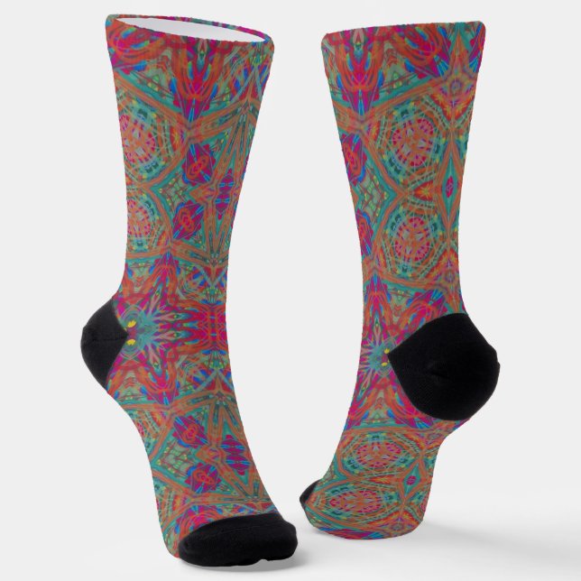 Calcetines Bright Socks Fractal Seamless Patterns 0041980 (Angular)