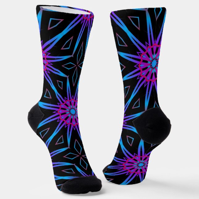 Calcetines Bright Socks Fractal Seamless Patterns 0041987 (Angular)