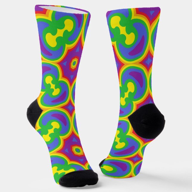 Calcetines Bright Socks Fractal Seamless Patterns 0041990 (Angular)