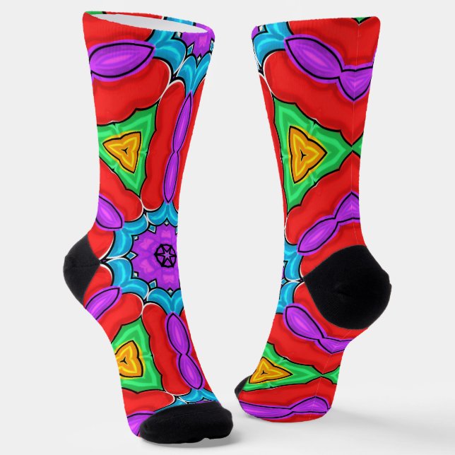 Calcetines Bright Socks Fractal Seamless Patterns 0041992 (Angular)