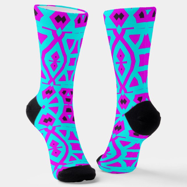 Calcetines Bright Socks Fractal Seamless Patterns 0041996 (Angular)