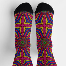 Calcetines Bright Socks Fractal Seamless Patterns 0042006