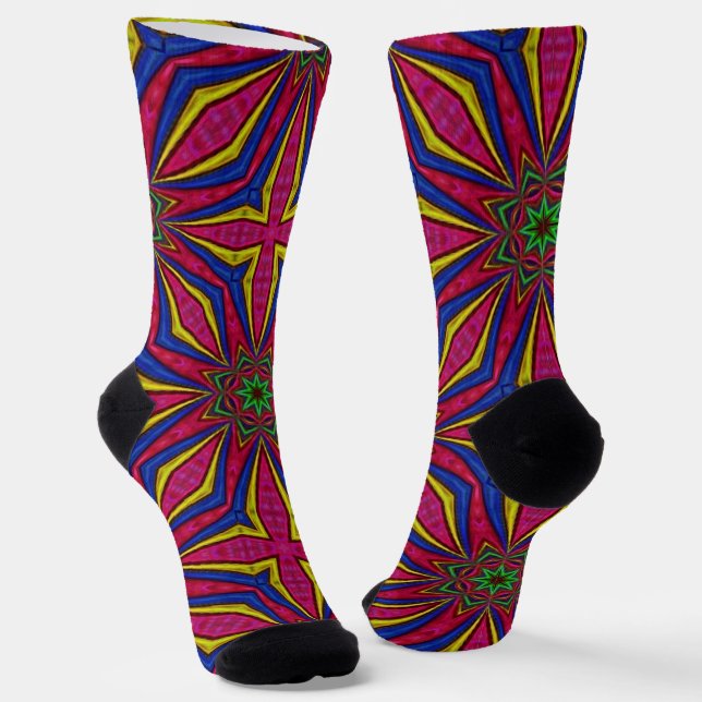 Calcetines Bright Socks Fractal Seamless Patterns 0042006 (Angular)