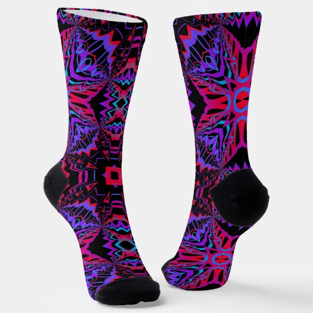 Calcetines Bright Socks Fractal Seamless Patterns 0042013 (Angular)