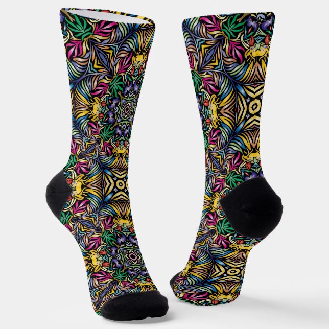 Calcetines Bright Socks Fractal Seamless Patterns 0042016 (Angular)