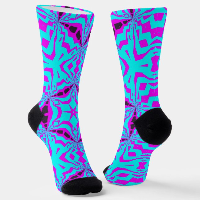 Calcetines Bright Socks Fractal Seamless Patterns 0042019 (Angular)