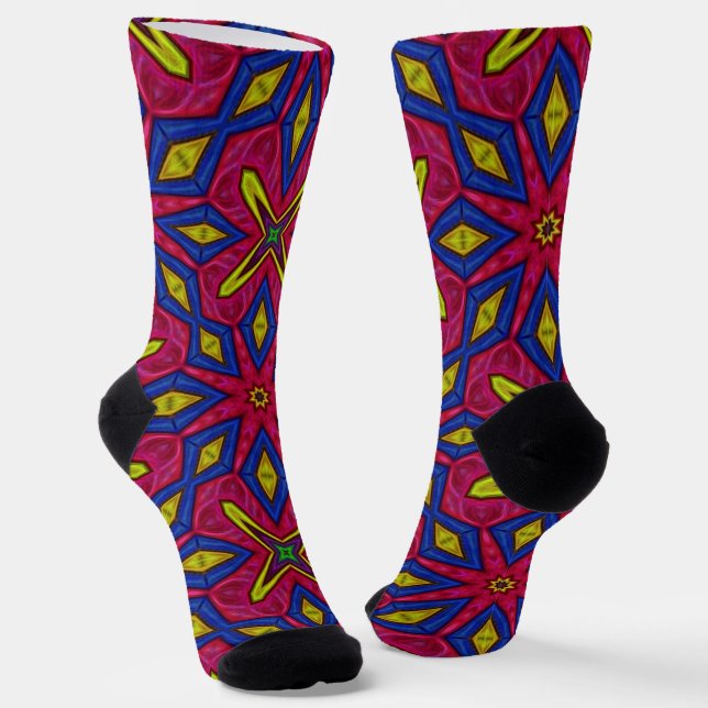 Calcetines Bright Socks Fractal Seamless Patterns 0042020 (Angular)