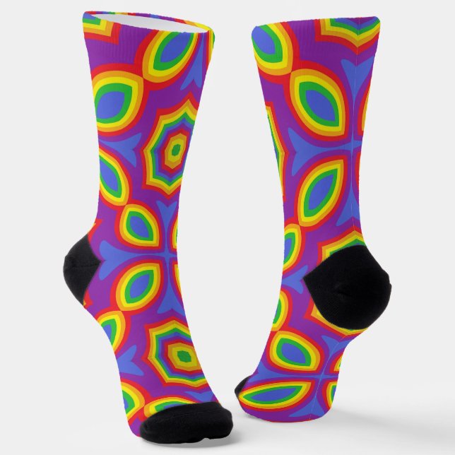 Calcetines Bright Socks Fractal Seamless Patterns 0042030 (Angular)