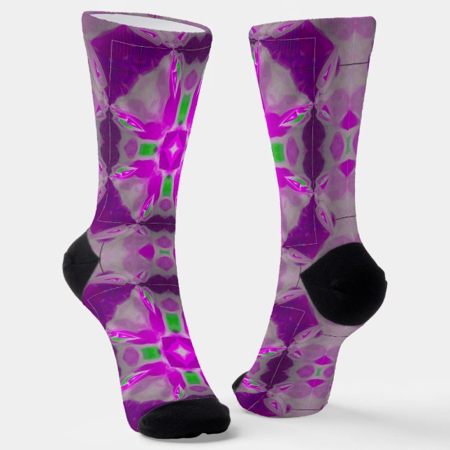 Calcetines Bright Socks Fractal Seamless Patterns 0042031 (Angular)