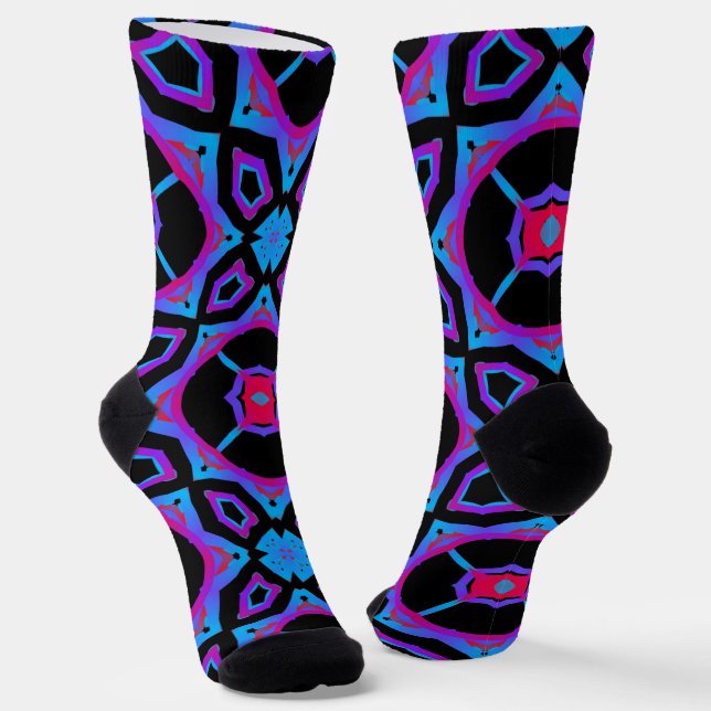 Calcetines Bright Socks Fractal Seamless Patterns 0042033 (Angular)