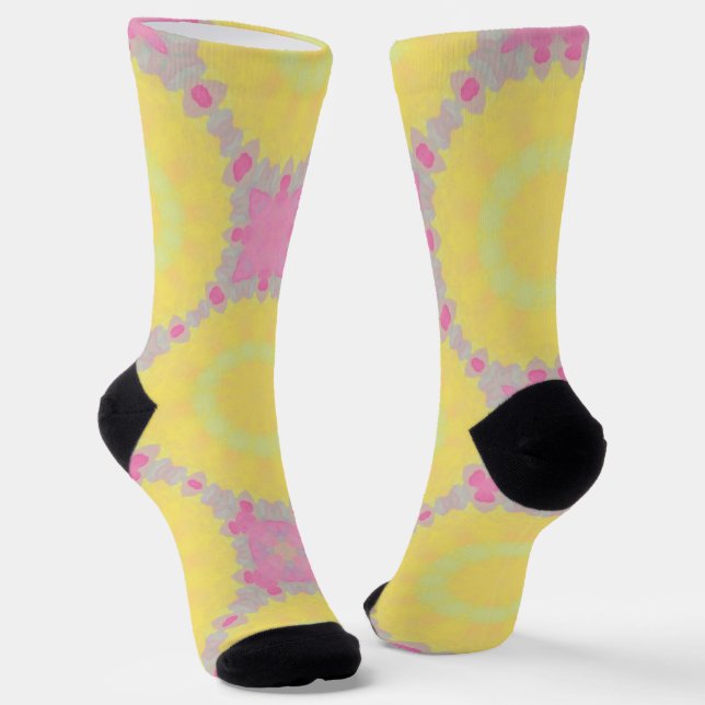 Calcetines Bright Socks Fractal Seamless Patterns 0042034 (Angular)
