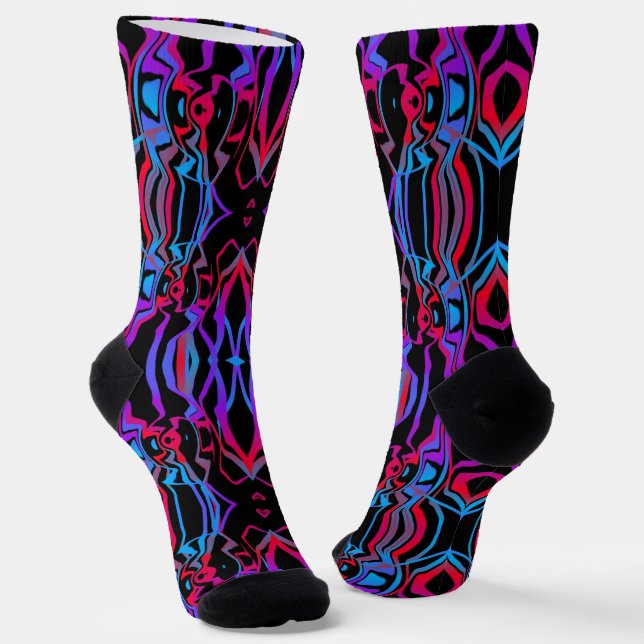 Calcetines Bright Socks Fractal Seamless Patterns 0042041 (Angular)