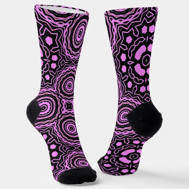 Calcetines Bright Socks Fractal Seamless Patterns 0042045 (Angular)