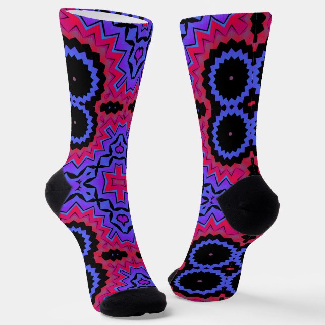Calcetines Bright Socks Fractal Seamless Patterns 0042050 (Angular)