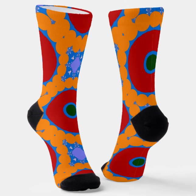 Calcetines Bright Socks Fractal Seamless Patterns 0042056 (Angular)