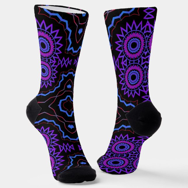 Calcetines Bright Socks Fractal Seamless Patterns 0042072 (Angular)