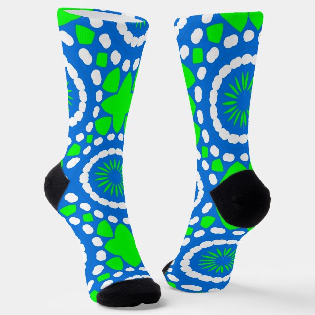 Calcetines Bright Socks Fractal Seamless Patterns 0042082 (Angular)