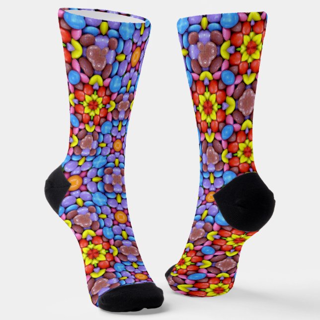 Calcetines Bright Socks Fractal Seamless Patterns 0042097 (Angular)
