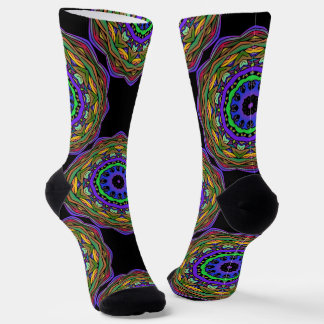 Calcetines Bright Socks Fractal Seamless Patterns 0042100