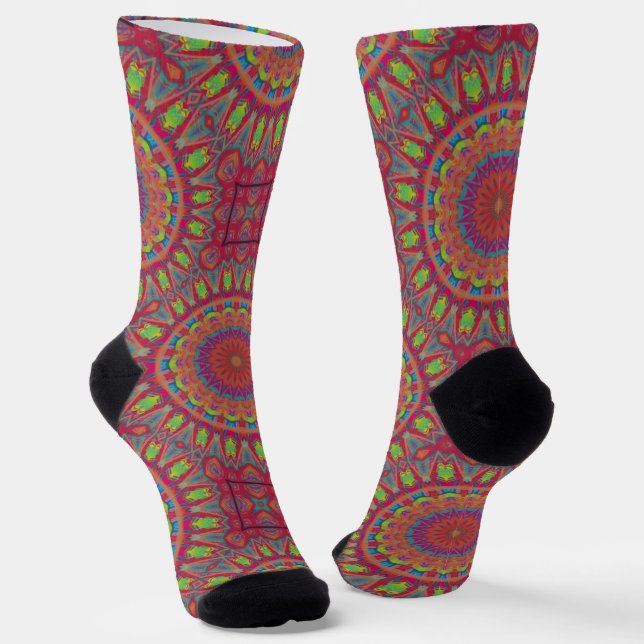 Calcetines Bright Socks Fractal Seamless Patterns 0042105 (Angular)