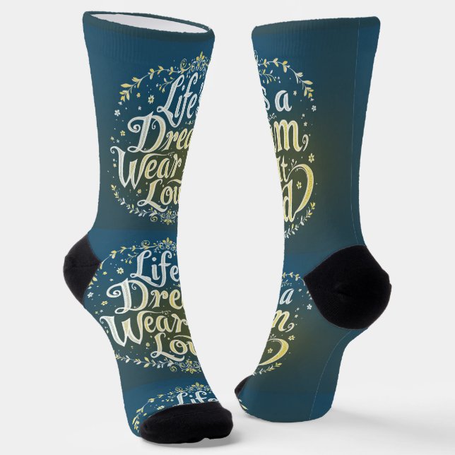 Calcetines Bright Socks Life's A Dream Wear It Loud 0044041 (Angular)