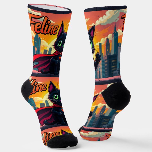 Calcetines Bright Socks RANDOPIX Art Socks Feline 0039500 (Angular)