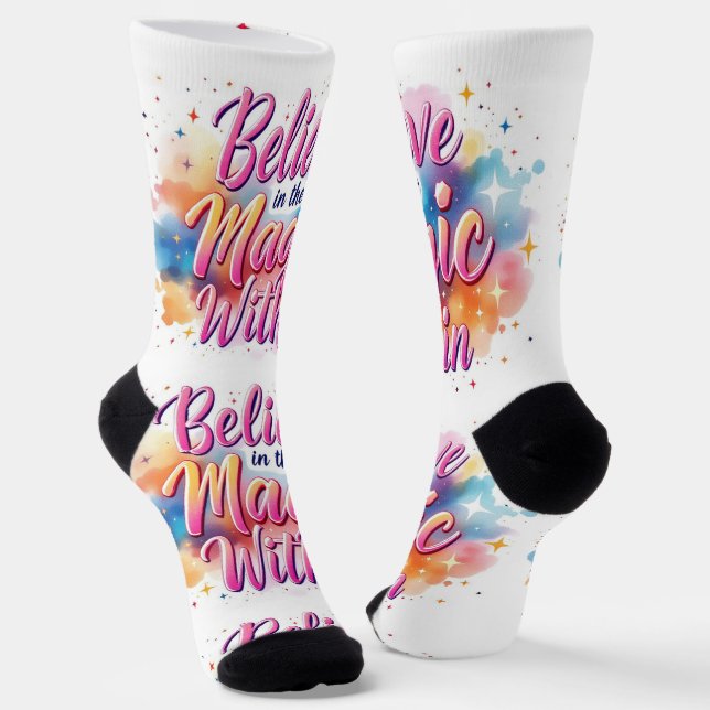 Calcetines Bright Socks RANDOPIX Believe Magic Within 0039492 (Angular)