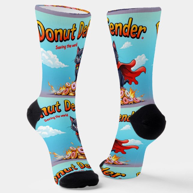 Calcetines Bright Socks RANDOPIX Donut Defender Cat 0039515 (Angular)