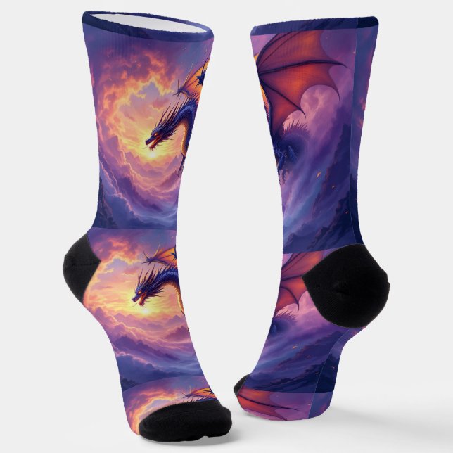 Calcetines Bright Socks RANDOPIX Dragon In Clouds 0039520 (Angular)